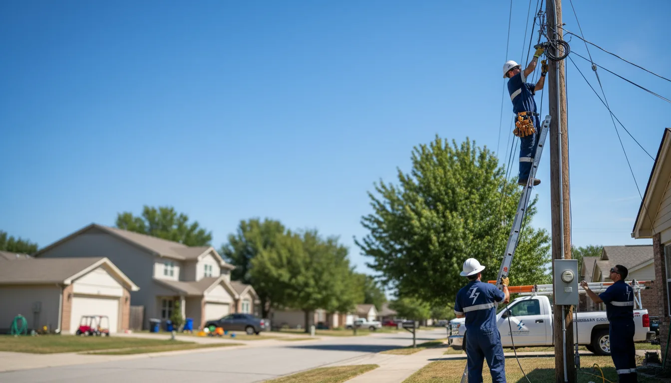 Residential electrician providing installation services in Youngtown, AZ